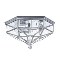 Люстра потолочная Zeil H356-CL-03-CH Maytoni прозрачная на 3 лампы, основание хром в стиле кантри 