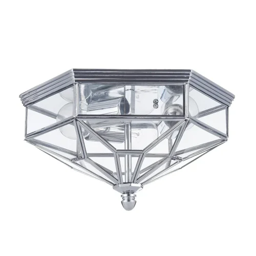 Люстра потолочная Zeil H356-CL-03-CH Maytoni прозрачная на 3 лампы, основание хром в стиле кантри 