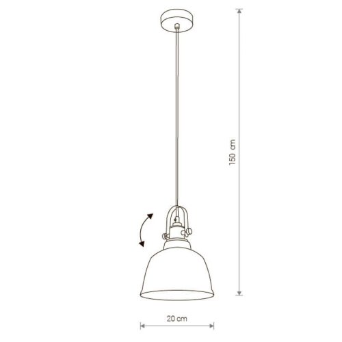 Светильник подвесной Amalfi 9152-NW Nowodvorski серебряный 1 лампа, основание чёрное в стиле лофт  фото 2