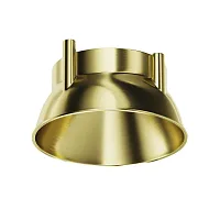 Декоративная рамка-отражатель для накладных светильников серии Alfa LED Ring12-15W-RD-BS Maytoni на 1 , основание латунь в стиле современный хай-тек 