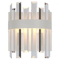 Бра LSP-8715 Lussole прозрачный 2 лампы, основание белое в стиле современный 
