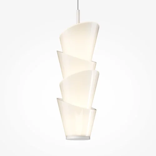 Светильник подвесной LED Seoul MOD374PL-L28W3K Maytoni белый на 1 лампу, основание белое в стиле современный хай-тек фото 2