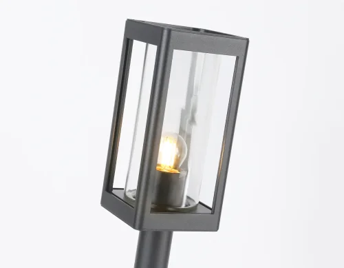 Парковый светильник ST2414 Ambrella light уличный IP54 серый 1 лампа, плафон прозрачный в стиле хай-тек современный E27 фото 3