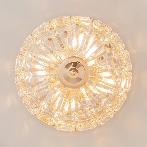 Люстра потолочная Facet MOD094CL-04G Maytoni прозрачная на 4 лампы, основание золотое в стиле классический фото 8