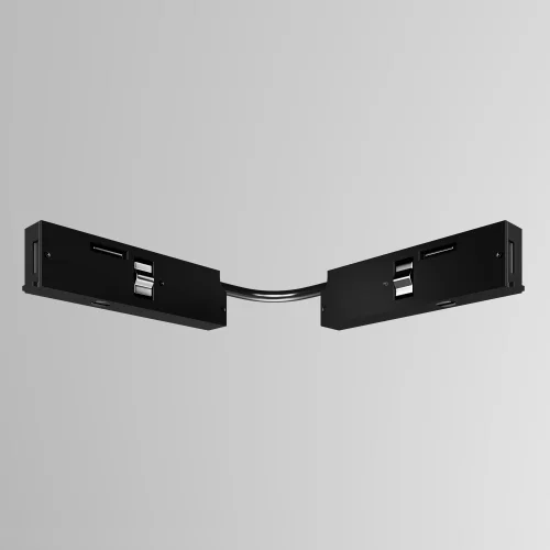 Коннектор питания угловой 7.5см Magnetic track system Levity TRA184CPC-1B-7.5 Maytoni чёрный в стиле хай-тек современный для светильников серии Magnetic track system Levity levity магнитная фото 6