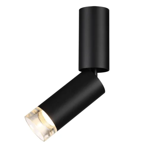 Светильник накладной LED Ligo 7135/8CL Odeon Light чёрный на 1 лампу, основание чёрное в стиле современный хай-тек трубочки фото 3