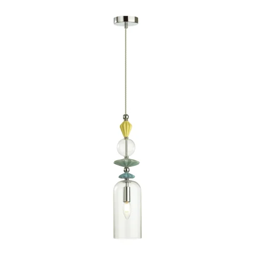 Светильник подвесной Bizet 4893/1 Odeon Light прозрачный 1 лампа, основание хром в стиле классический  фото 2