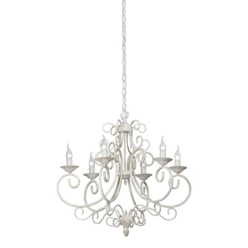 Люстра подвесная V1094-0/6 Vitaluce без плафона на 6 ламп, основание белое в стиле классический 