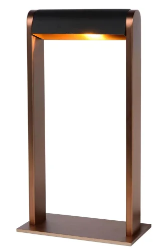 Настольная лампа Loras 30500/01/96 Lucide латунь матовая золото 1 лампа, основание латунь матовое золото металл в стиле современный 