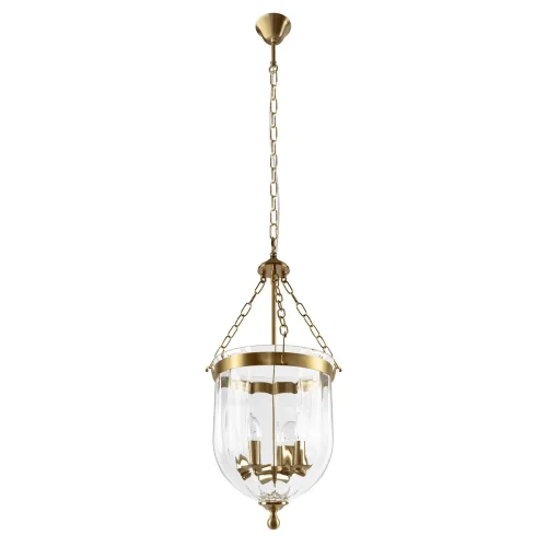 Светильник подвесной Incense 10455/4 AB LOFT IT прозрачный на 4 лампы, основание бронзовое в стиле классический арт-деко фото 5