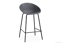 Полубарный стул Zeta dark grey / black 15702 Woodville, /, ножки/металл/чёрный, размеры - ****500*510