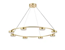 Люстра подвесная LED Milla MR2310-8PL MyFar золотая на 8 ламп, основание золотое в стиле современный 