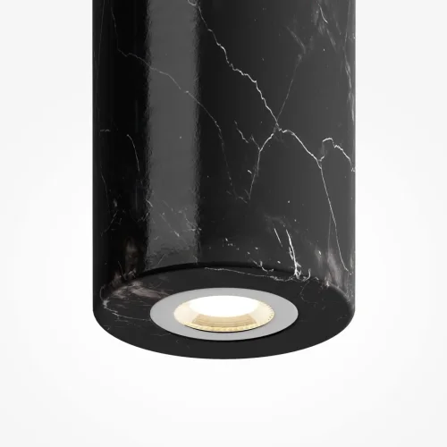 Светильник подвесной LED Basic Texture MOD461PL-L5BK Maytoni чёрный на 1 лампу, основание чёрное в стиле современный трубочки фото 3