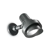 Настенный светильник уличный TERRA AP1 BIG ANTRACITE Ideal Lux уличный IP65 чёрный серый на 1 лампу, плафон чёрный в стиле современный E27