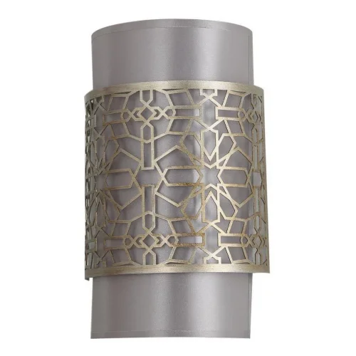 Бра Arabesco 2912-2W F-promo серебряный серый на 2 лампы, основание матовое серебро в стиле кантри 