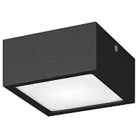 Накладной светильник LED Zolla Quad 380274 Lightstar уличный IP65 чёрный 1 лампа, плафон белый в стиле хай-тек LED