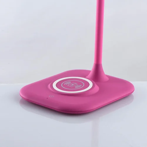 Настольная лампа LED Ракурс 631036701 DeMarkt розовая 1 лампа, основание розовое полимер в стиле современный  фото 5