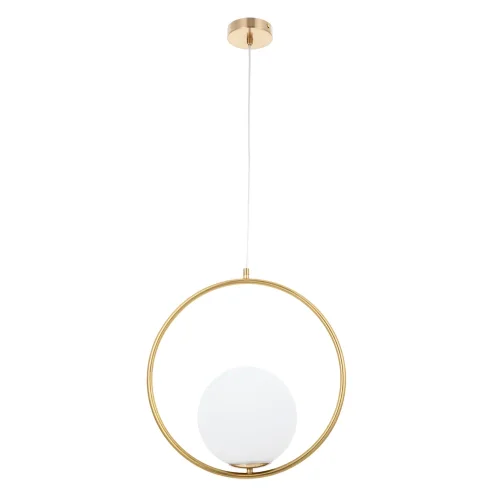 Светильник подвесной Matisse A7742SP-1AB Arte Lamp белый на 1 лампу, основание античное бронза в стиле современный 