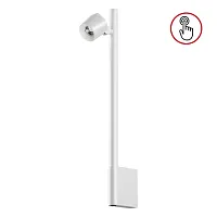 Бра с выключателем LED Fermo 359312 Novotech белый на 1 лампу, основание белое в стиле хай-тек отражённый свет