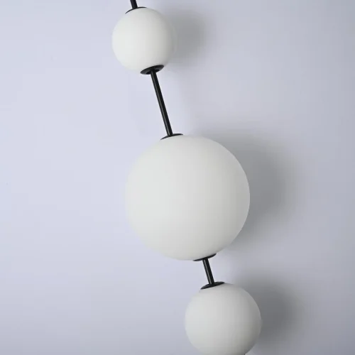 Светильник подвесной LED White 85415-22 ImperiumLoft белый 3 лампы, основание чёрное в стиле современный  фото 4