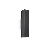 Бра SKY AP2 NERO Ideal Lux чёрный на 2 лампы, основание чёрное в стиле современный 