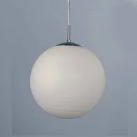 Светильник Шар подвесной CL941251 Citilux белый на 1 лампу, основание хром серое в стиле современный шар