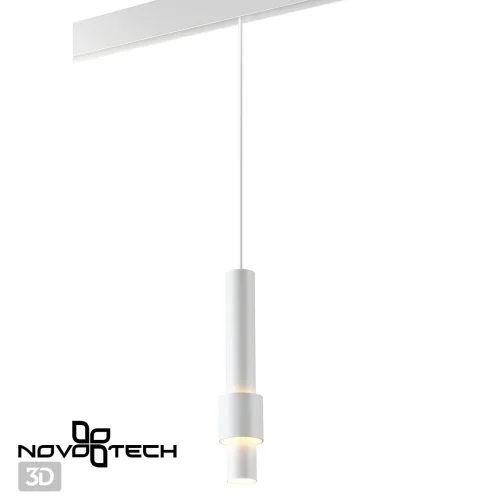 Трековый светильник для низковольтного шинопровода LED Flum 358552 Novotech белый для шинопроводов серии Flum фото 4