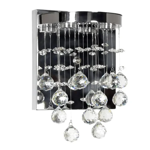 Бра хрустальный LED Flusso L 2.18.601 N Arti Lampadari без плафона на 3 лампы, основание никель в стиле классический 