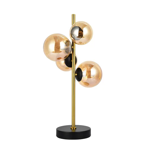 Настольная лампа Gemini A2243LT-4PB Arte Lamp янтарная медь на 4 лампы, основание чёрное металл в стиле современный 