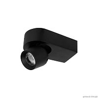 Светильник накладной LED Quiet 10320 Black LOFT IT чёрный 1 лампа, основание чёрное в стиле современный хай-тек прямоугольный