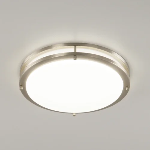 Светильник потолочный LED Бостон CL709321N Citilux белый 1 лампа, основание матовое хром в стиле современный 