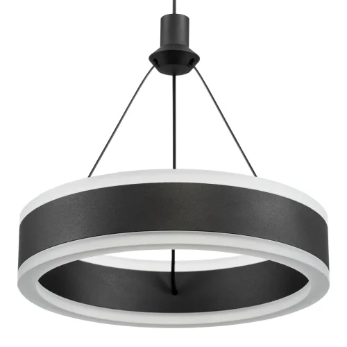 Светильник подвесной LED Дуэт CL719011 Citilux чёрный 1 лампа, основание чёрное в стиле современный хай-тек  фото 6