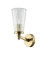 Бра LAURA AP1 BRONZE Crystal Lux прозрачный 1 лампа, основание бронзовое в стиле модерн 
