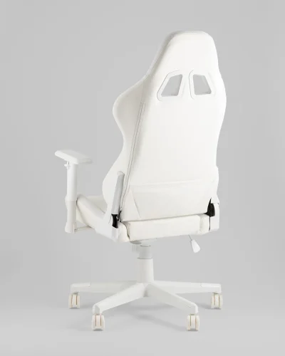 Кресло спортивное TopChairs GMM-080, белый УТ000039640 Stool Group, белый/экокожа, ножки/полимер/белый, размеры - *1330***740*680 фото 9