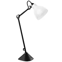 Настольная лампа Loft 865917 Lightstar белая 1 лампа, основание чёрное металл в стиле хай-тек 