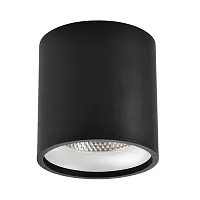 Светильник накладной LED ST165.442.12 ST-Luce чёрный на 1 лампу, основание чёрное в стиле современный круглый