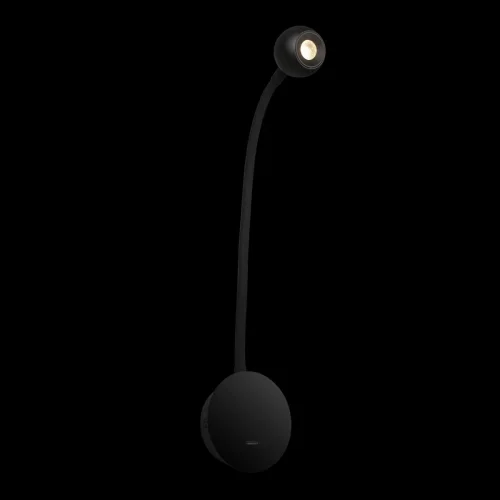 Бра с выключателем LED Point 10254 Black LOFT IT чёрный на 1 лампа, основание чёрное в стиле хай-тек для чтения гибкая ножка фото 4