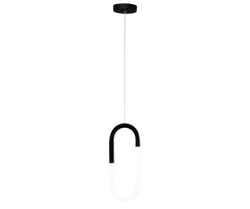 Светильник подвесной LED Канто 08271,19(4000K) Kink Light белый чёрный 1 лампа, основание чёрное в стиле хай-тек современный  фото 2