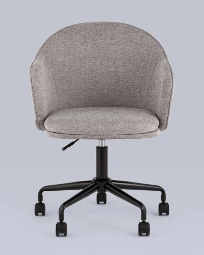 Стул офисный Echo, светло-серый УТ000038593 Stool Group, серый/ткань, ножки/металл/чёрный, размеры - ***** фото 3