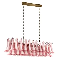 Люстра подвесная Лилу / Lilou 10600/1200R Pink LOFT IT розовая на 18 ламп, основание бронзовое в стиле 