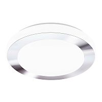 Светильник потолочный LED LED CARPI 95283 Eglo белый 1 лампа, основание белое серое хром в стиле минимализм модерн 