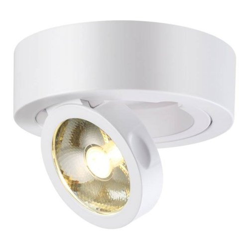 Светильник накладной LED RAZZO 357704 Novotech белый 1 лампа, основание белое в стиле современный круглый