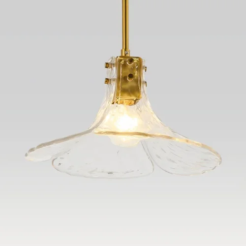 Светильник подвесной FLEUR 140696-26 ImperiumLoft прозрачный 1 лампа, основание золотое в стиле современный  фото 3