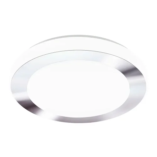 Светильник потолочный LED LED CARPI 95283 Eglo белый на 1 лампу, основание хром серое белое в стиле современный минимализм 