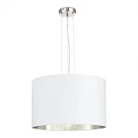 Светильник подвесной Brescia SLE300503-03 Evoluce белый 3 лампы, основание никель в стиле современный 