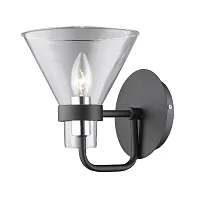 Бра Lorenza VL1732W01 Vele Luce прозрачный 1 лампа, основание чёрное в стиле лофт 