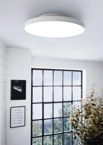 Светильник потолочный LED Turcona-Z 900055 Eglo белый 1 лампа, основание белое в стиле современный умный свет фото 2