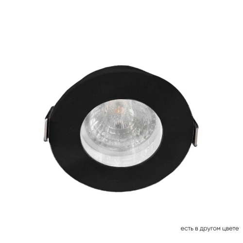 Светильник точечный CLT 045C1 BL IP44 Crystal Lux чёрный 1 лампа, основание чёрное в стиле современный 