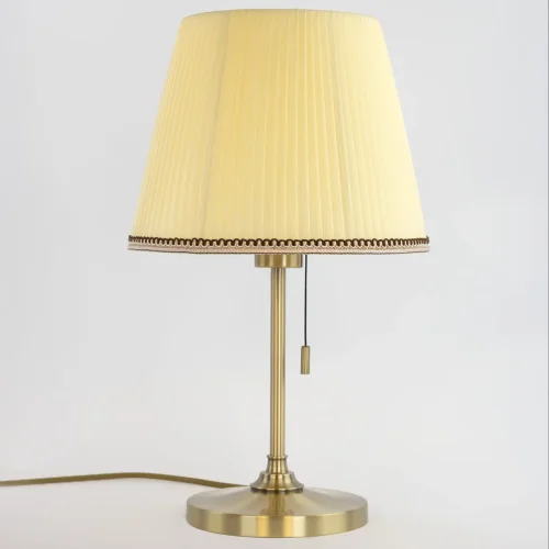 Настольная лампа Линц CL402733 Citilux бежевая 1 лампа, основание бронзовое металл в стиле классический прованс  фото 3