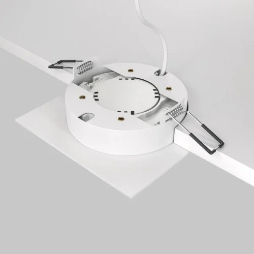 Светильник точечный Hoop DL086-GX53-SQ-WS Maytoni белый серебряный 1 лампа, основание белое в стиле современный  фото 7